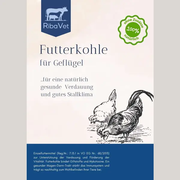 Futterkohle für Hühner und Enten